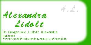 alexandra lidolt business card